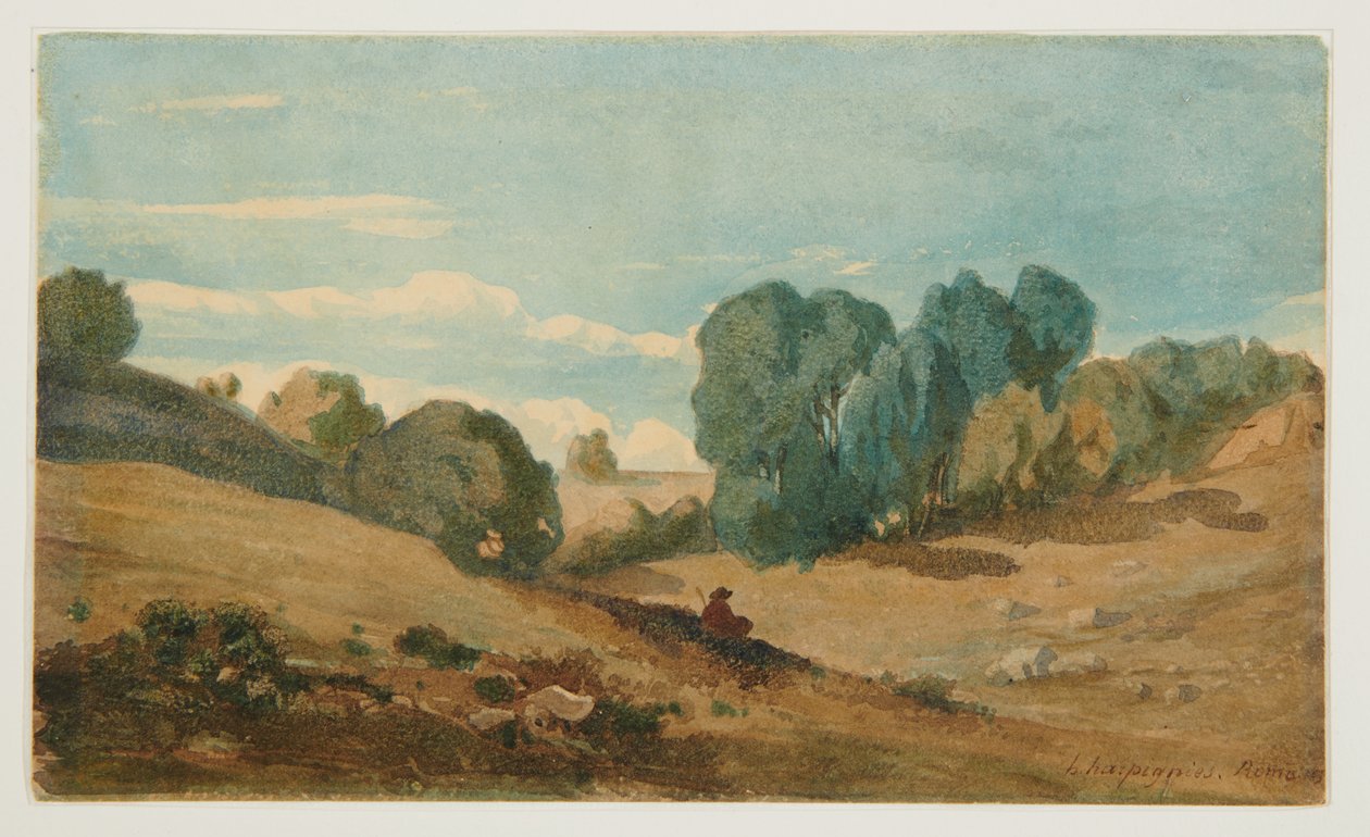 Utsikt nær Roma av Henri Joseph Harpignies