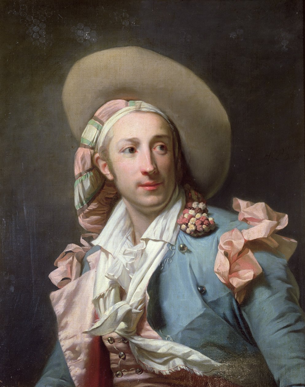 Skuespilleren Thenard i rollen som Figaro av Henri Pierre Danloux