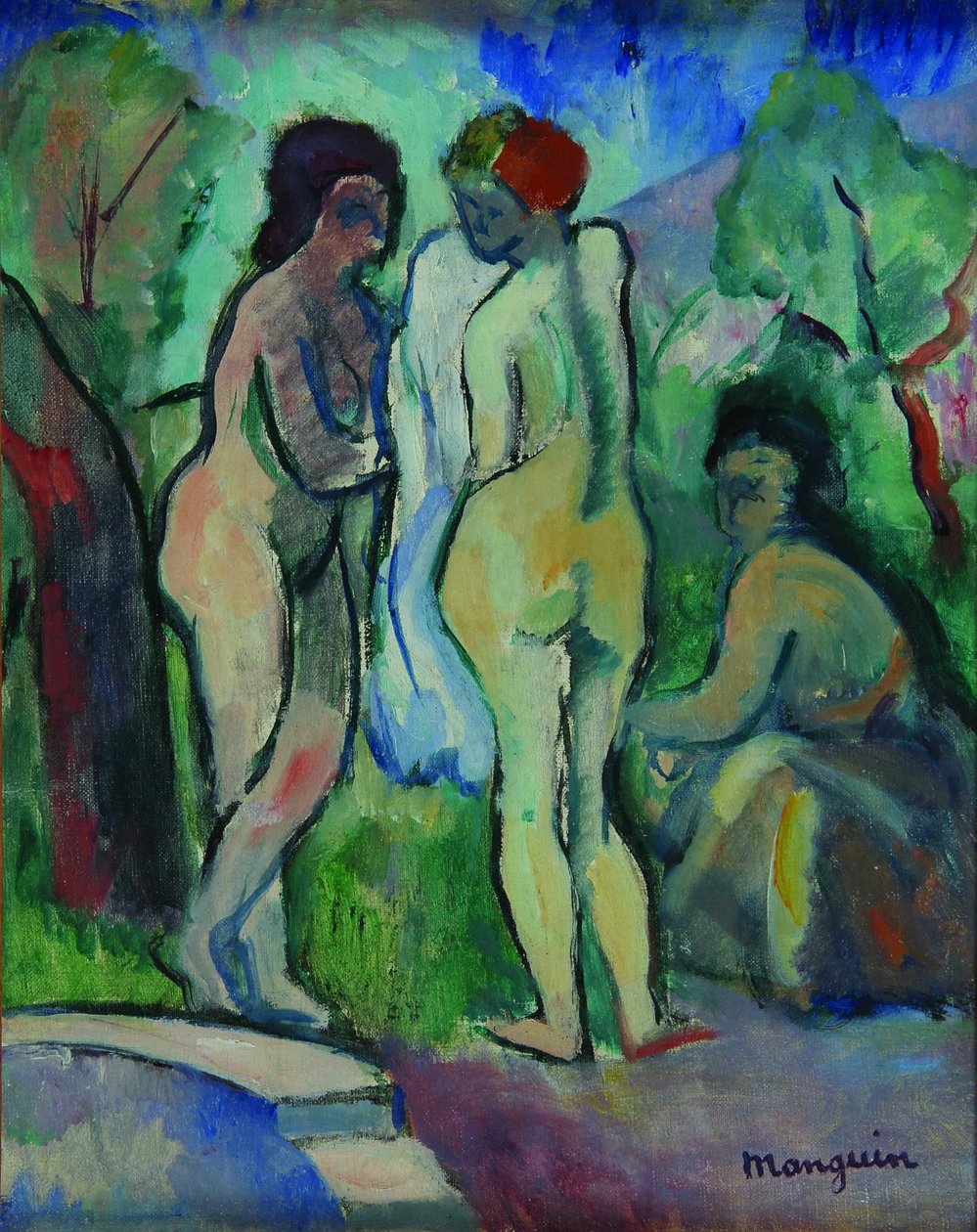 Badegjestene, 1905. av Henri Charles Manguin