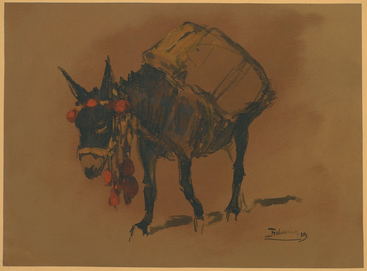 Eselet (wc på papir) av Henri Deluermoz