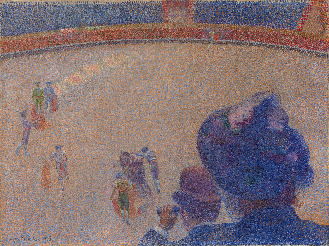 Running of the Bulls, 1891-1892. av Henri Edmond Cross