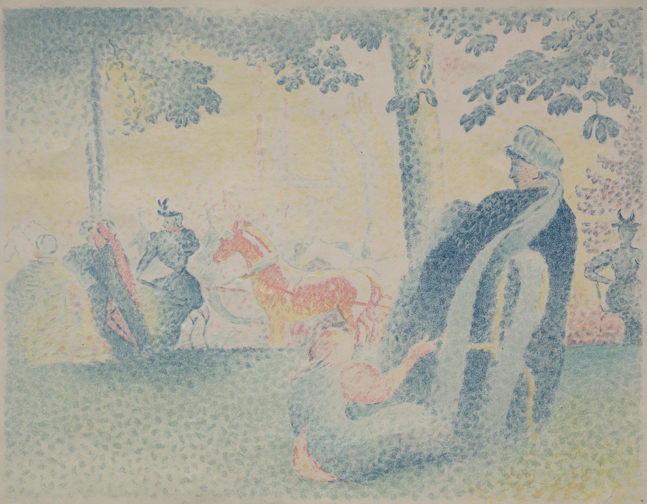 I parken. av Henri Edmond Cross