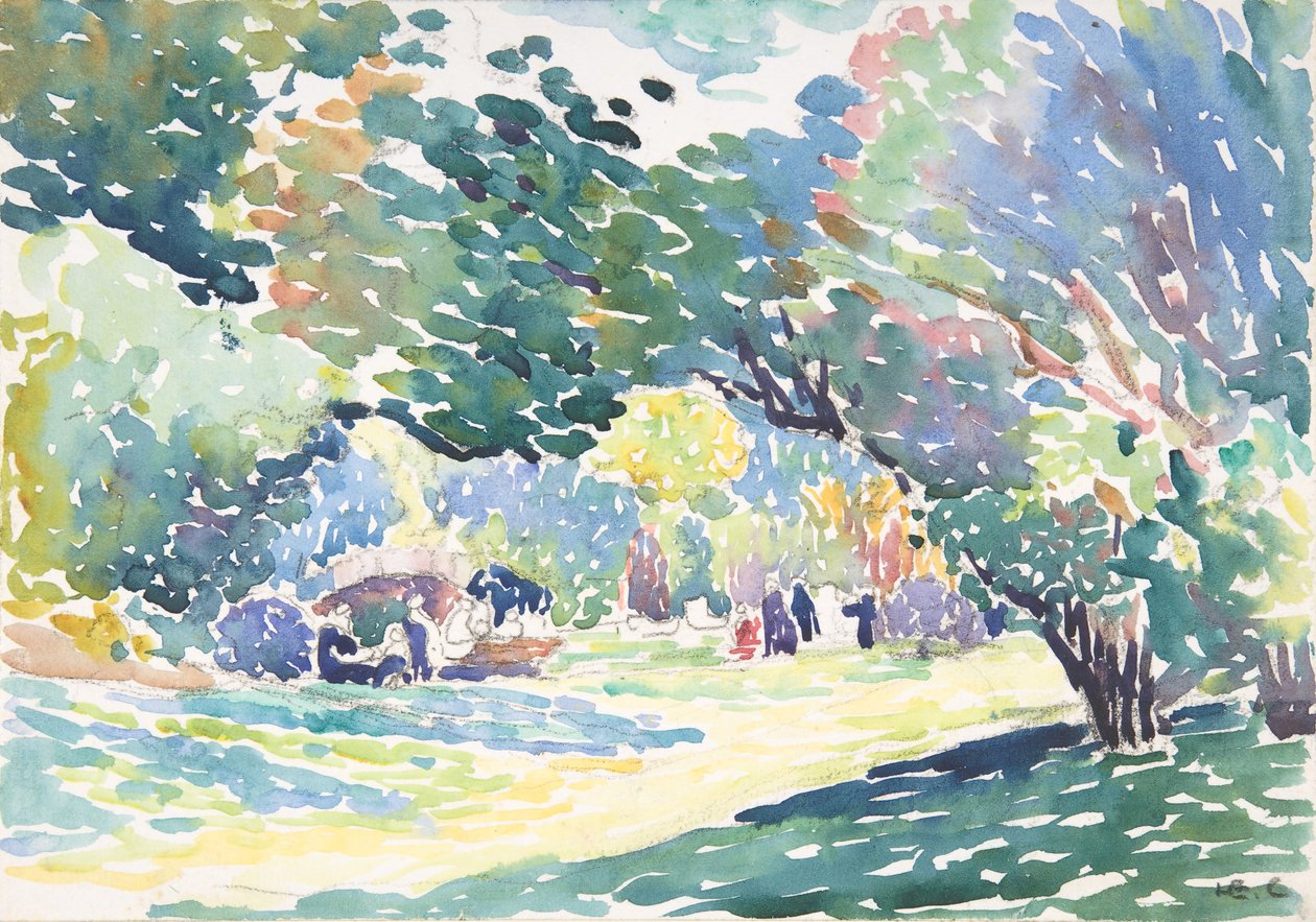Landskap, ca. 1904. av Henri Edmond Cross