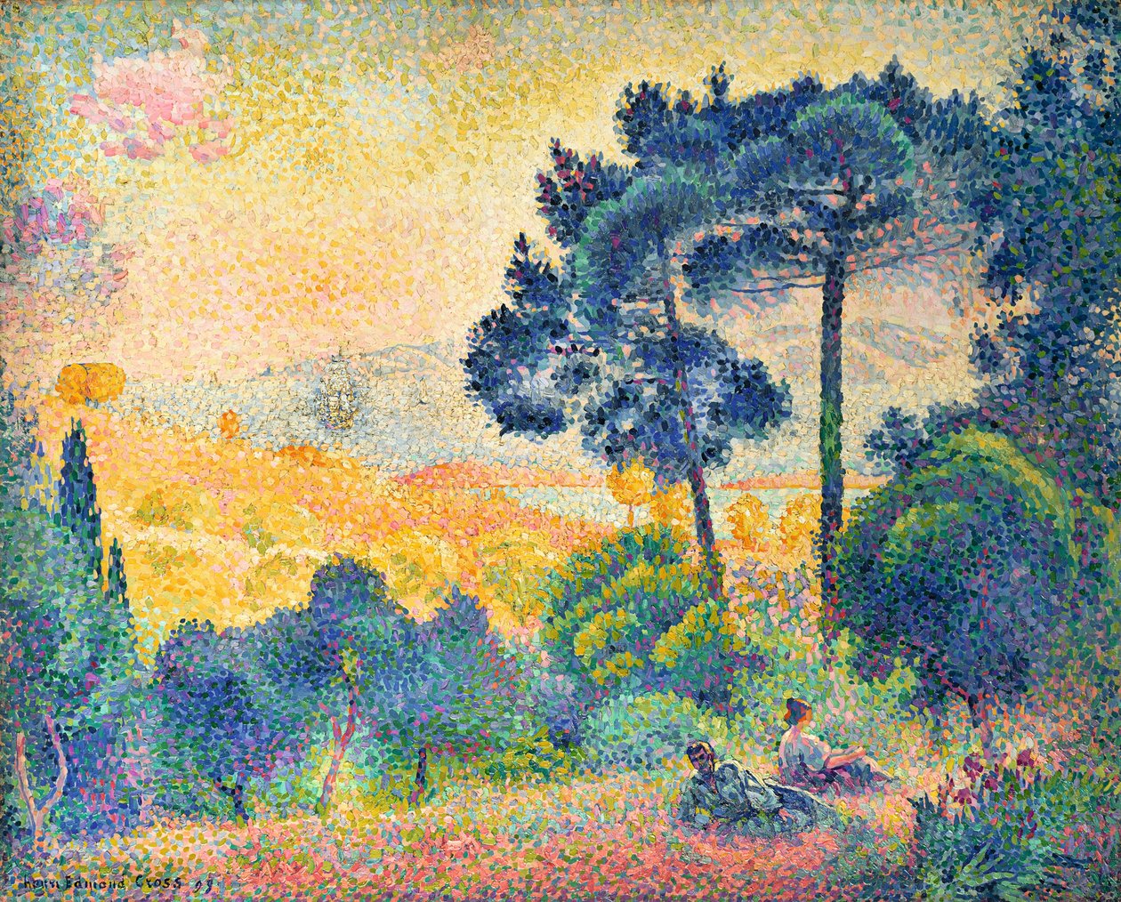 Landskapet i Provence, 1898. av Henri Edmond Cross