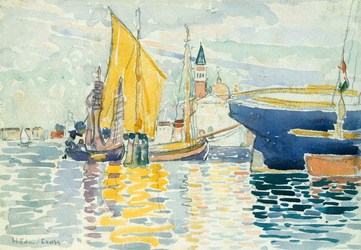 Venezia-The Giudecca, 1903. av Henri Edmond Cross