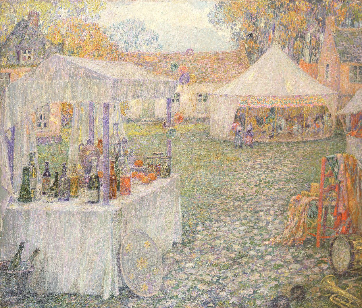 Booths av Henri Eugene Augustin Le Sidaner