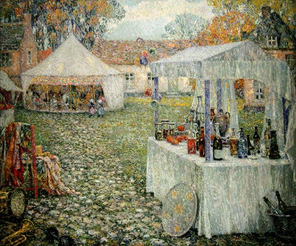 Teltene, Gerberoy av Henri Eugene Augustin Le Sidaner