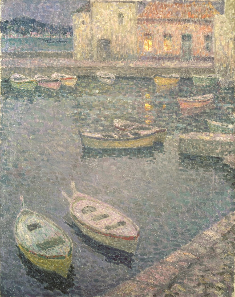 Villefranche sur mer av Henri Eugene Augustin Le Sidaner