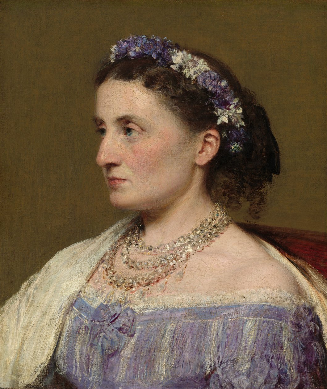 Hertuginne de Fitz-James, 1867. av Ignace Henri Jean Fantin Latour