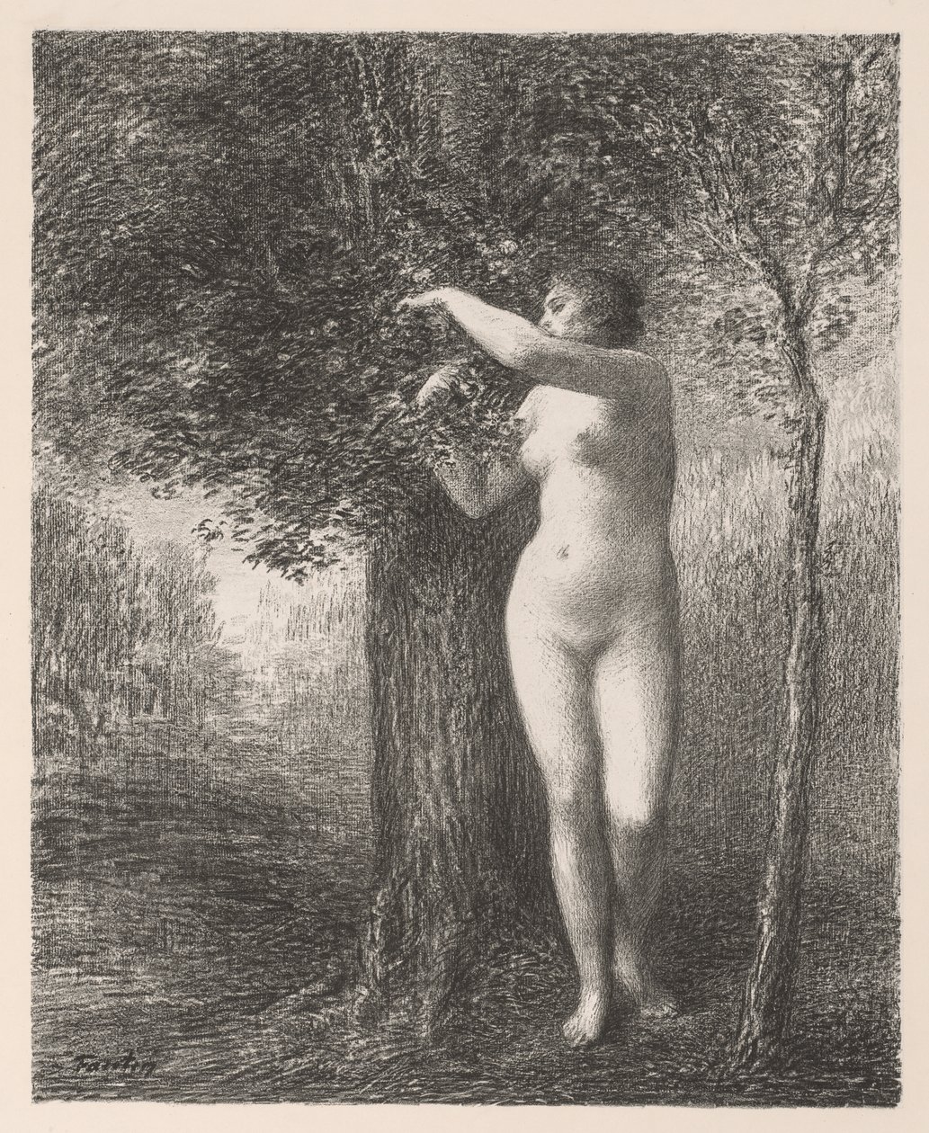Eve av Ignace Henri Jean Fantin Latour