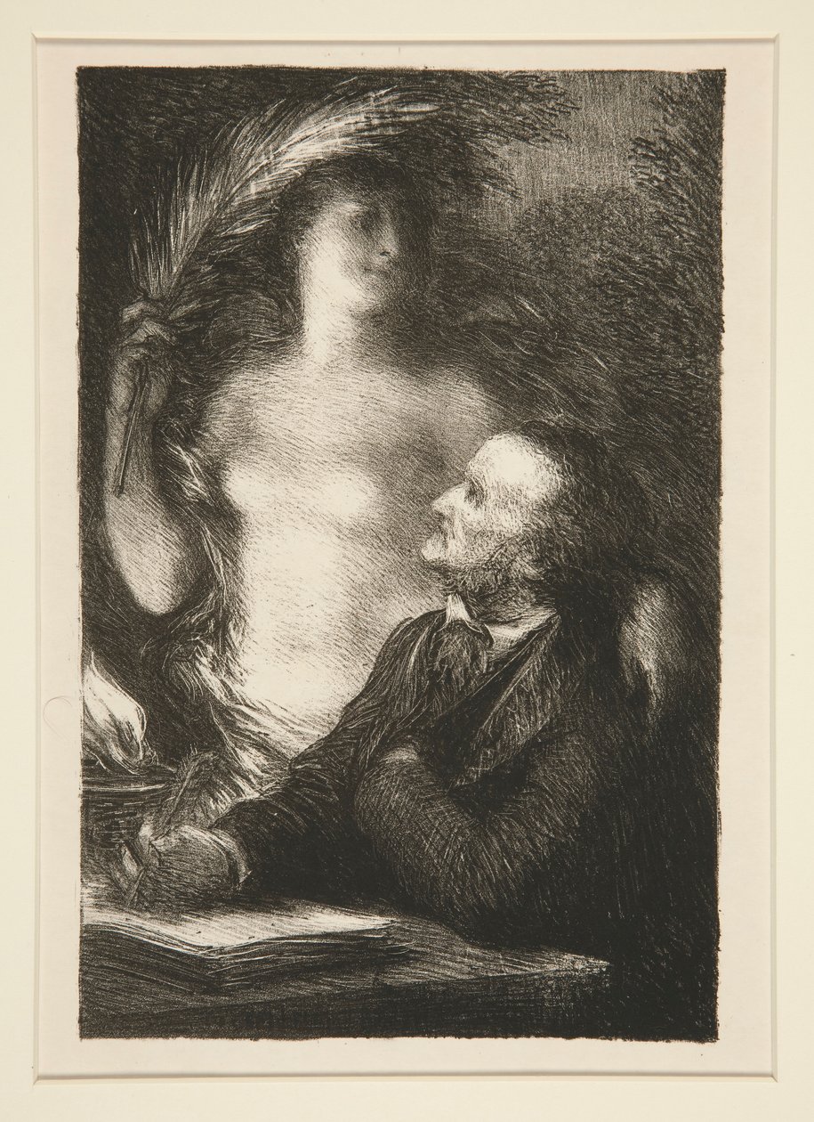 La Muse (Musen) av Ignace Henri Jean Fantin Latour