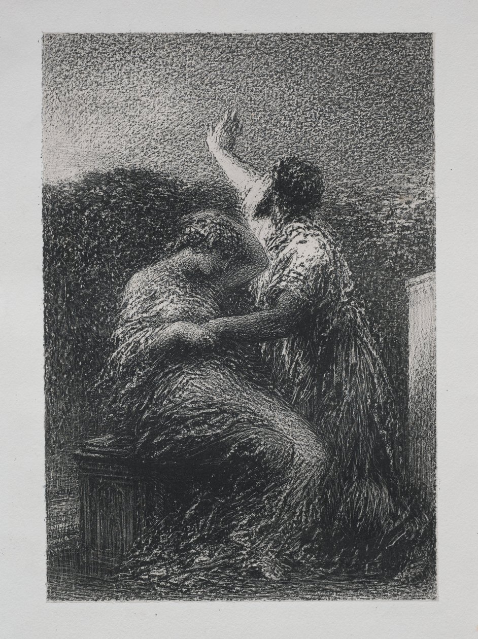 Magien Baltajar og Fatime av Ignace Henri Jean Fantin Latour