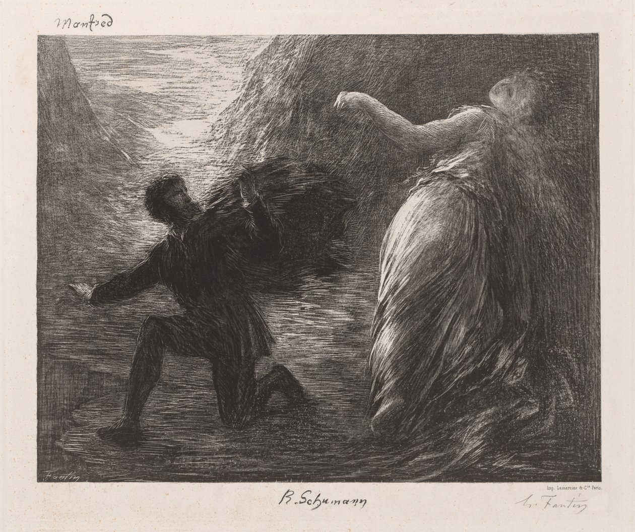Manfred og Astarte av Ignace Henri Jean Fantin Latour