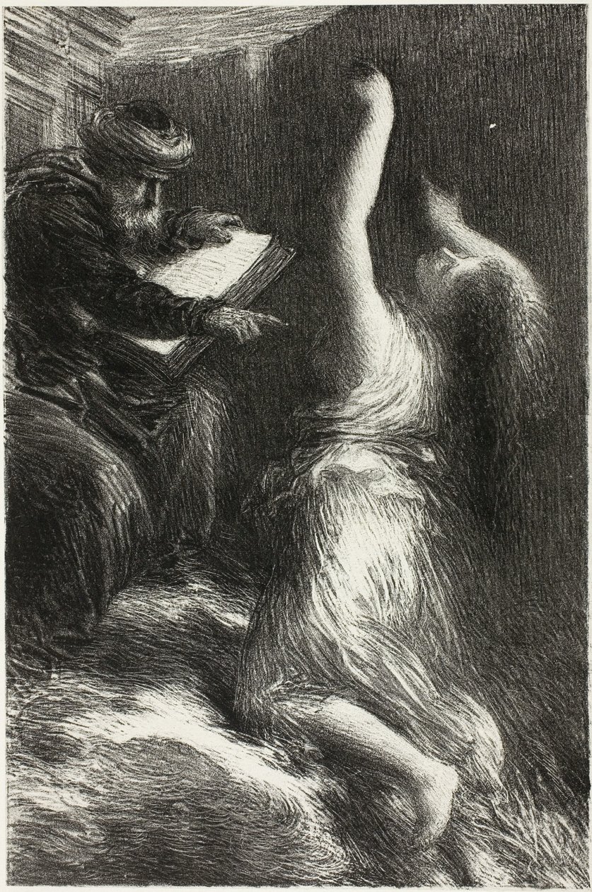 Parsifal, akt II: Fremkalling av Kundry av Ignace Henri Jean Fantin Latour