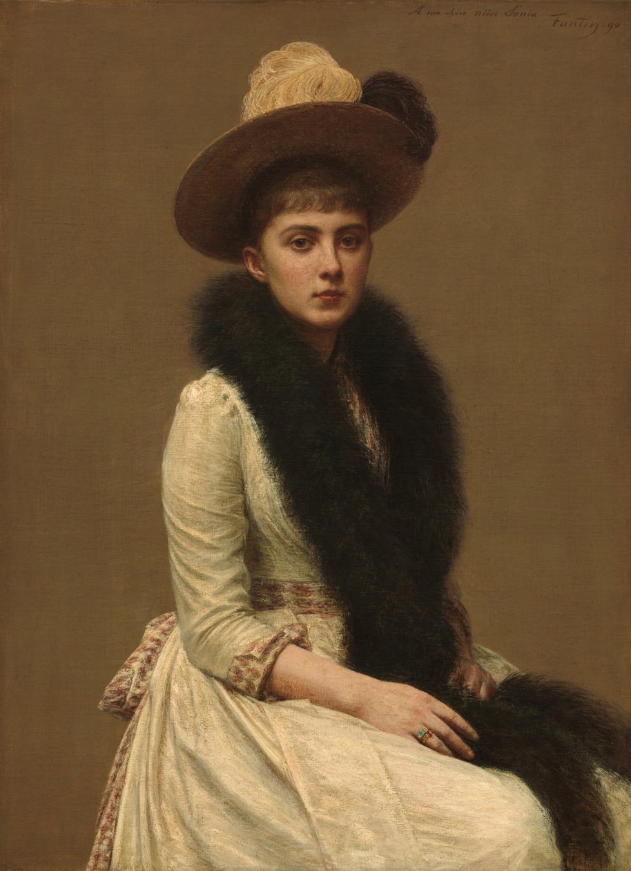 Portrett av Sonia, 1890. av Ignace Henri Jean Fantin Latour