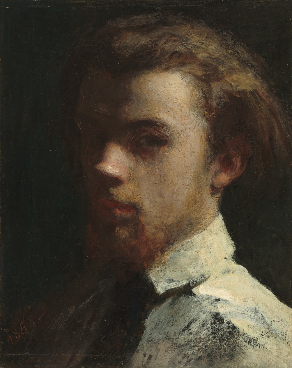 Selvportrett, 1858. av Ignace Henri Jean Fantin Latour