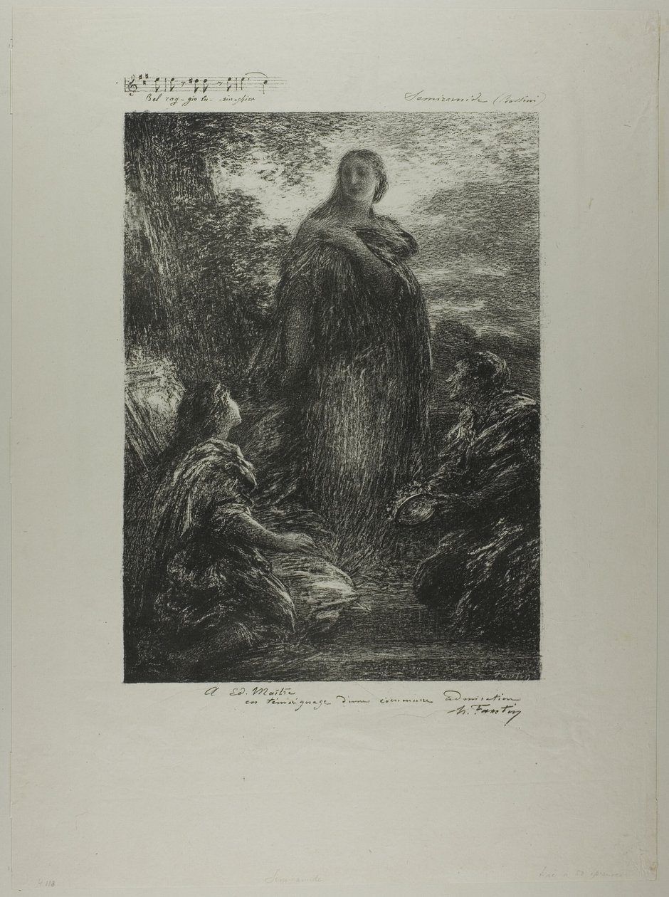 Semiramis av Ignace Henri Jean Fantin Latour