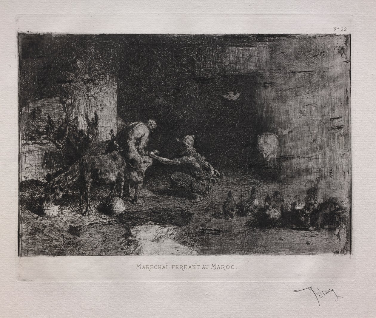 Skoer et muldyr i Marokko av Ignace Henri Jean Fantin Latour
