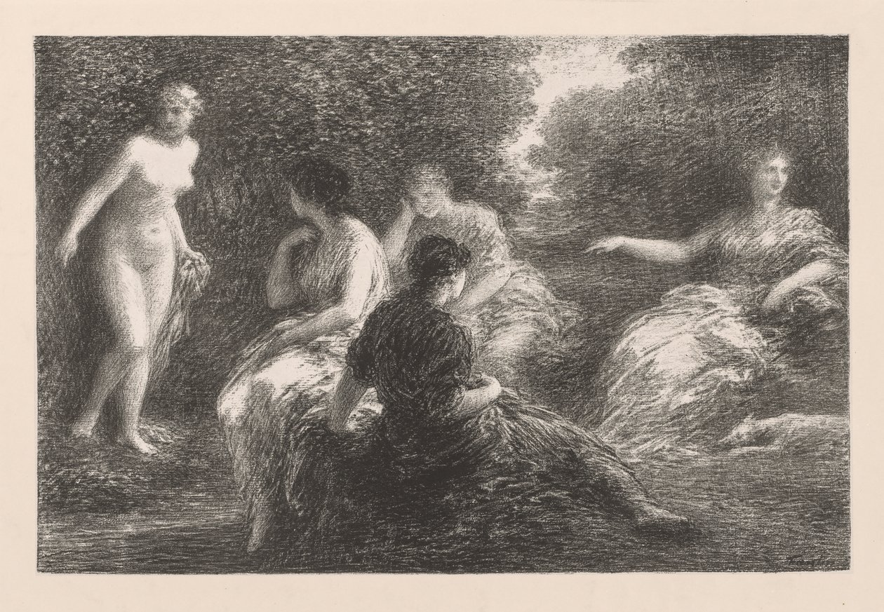 Badegjestene av Ignace Henri Jean Fantin Latour