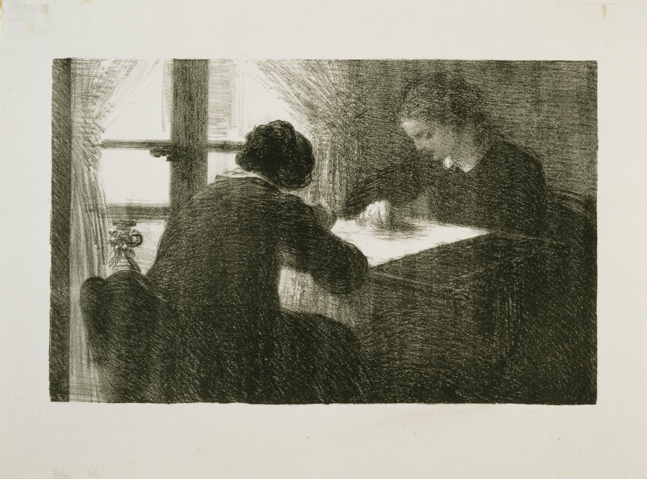 Brodererne, nr. 2 av Ignace Henri Jean Fantin Latour