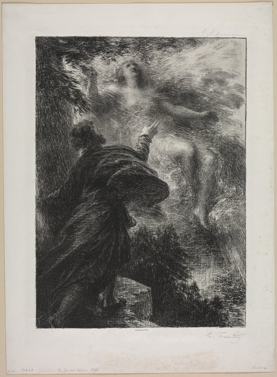 Alpenes fe, 1885. av Ignace Henri Jean Fantin Latour