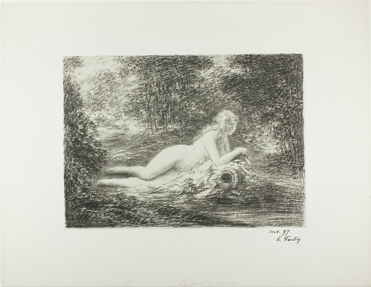 Våren i skogen av Ignace Henri Jean Fantin Latour
