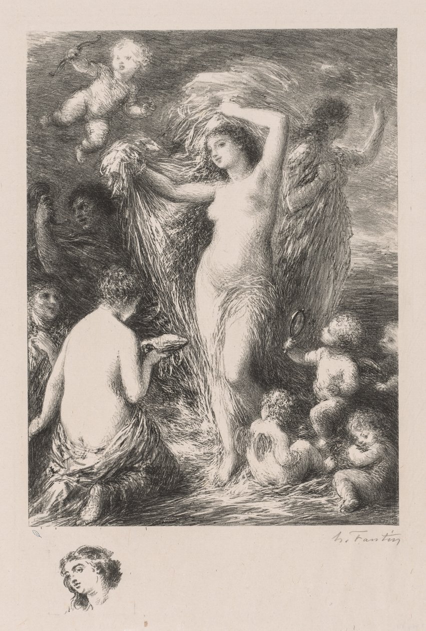 Venus Anadyomene av Ignace Henri Jean Fantin Latour