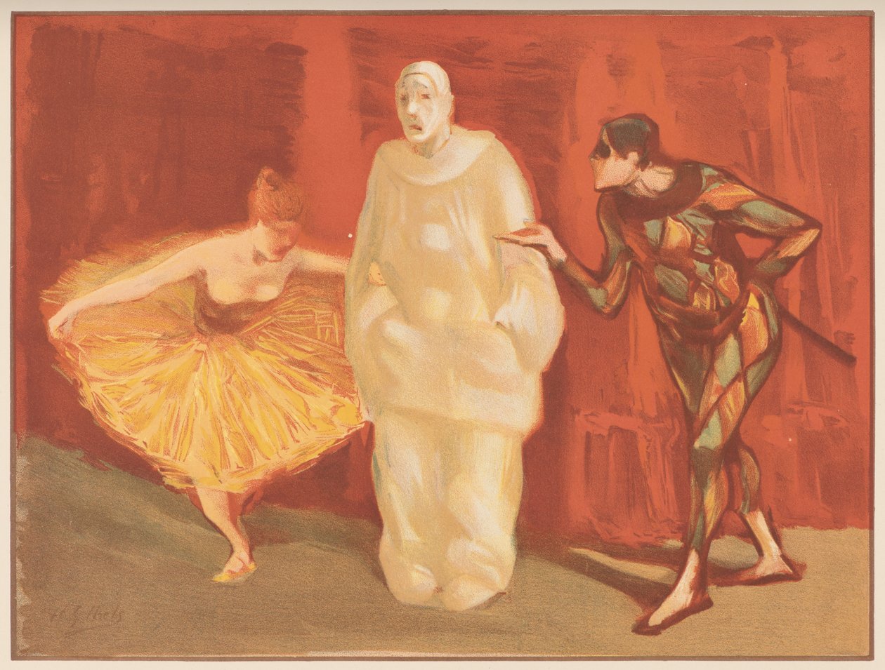 Pantomime, ca. 1898. av Henri Gabriel Ibels