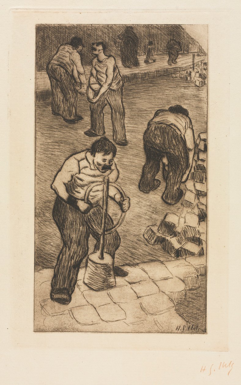 The Street Pavers, 1894. av Henri Gabriel Ibels
