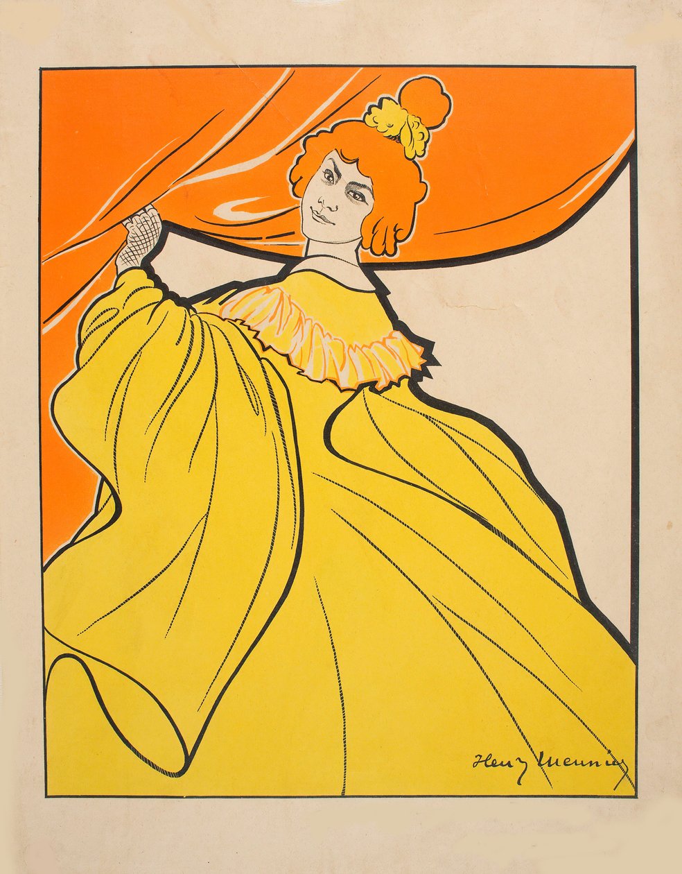Odette Dulac, ca. 1900. av Henri Georges Meunier