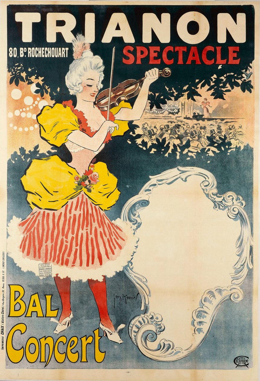 Trianon Spectacle Bal Concert, 1897. av Henri Georges Meunier