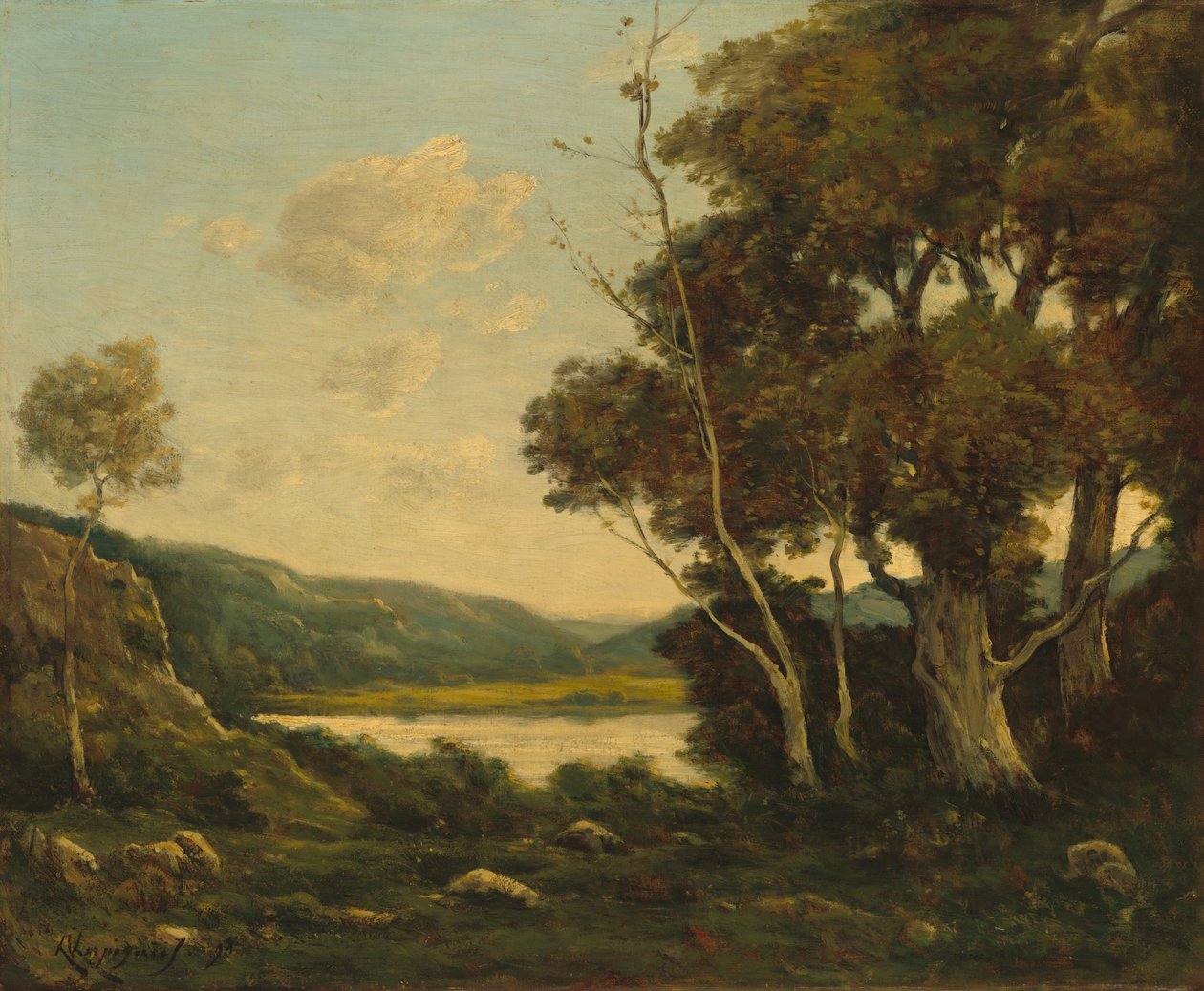 Landskap, 1898. av Henri Joseph Harpignies