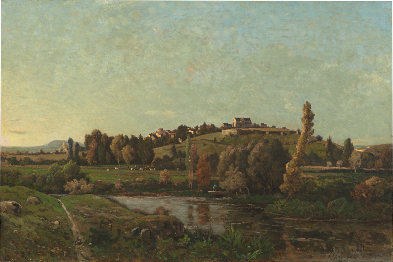 Landskap i Auvergne av Henri Joseph Harpignies