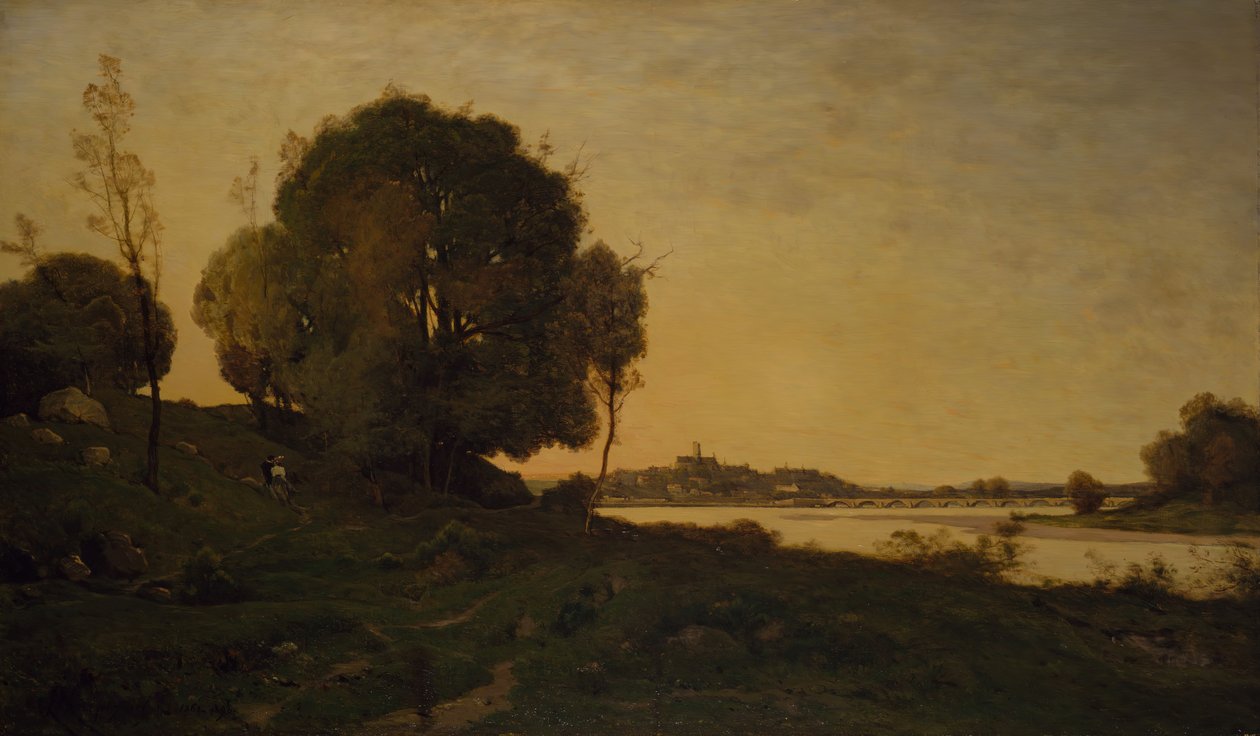 Nevers bro, 1861-1893. av Henri Joseph Harpignies