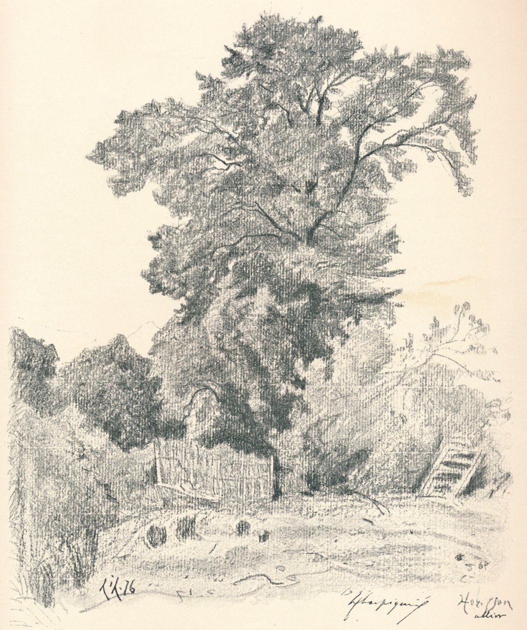 Study of Trees, c1839-1898, 1898 av Henri Joseph Harpignies