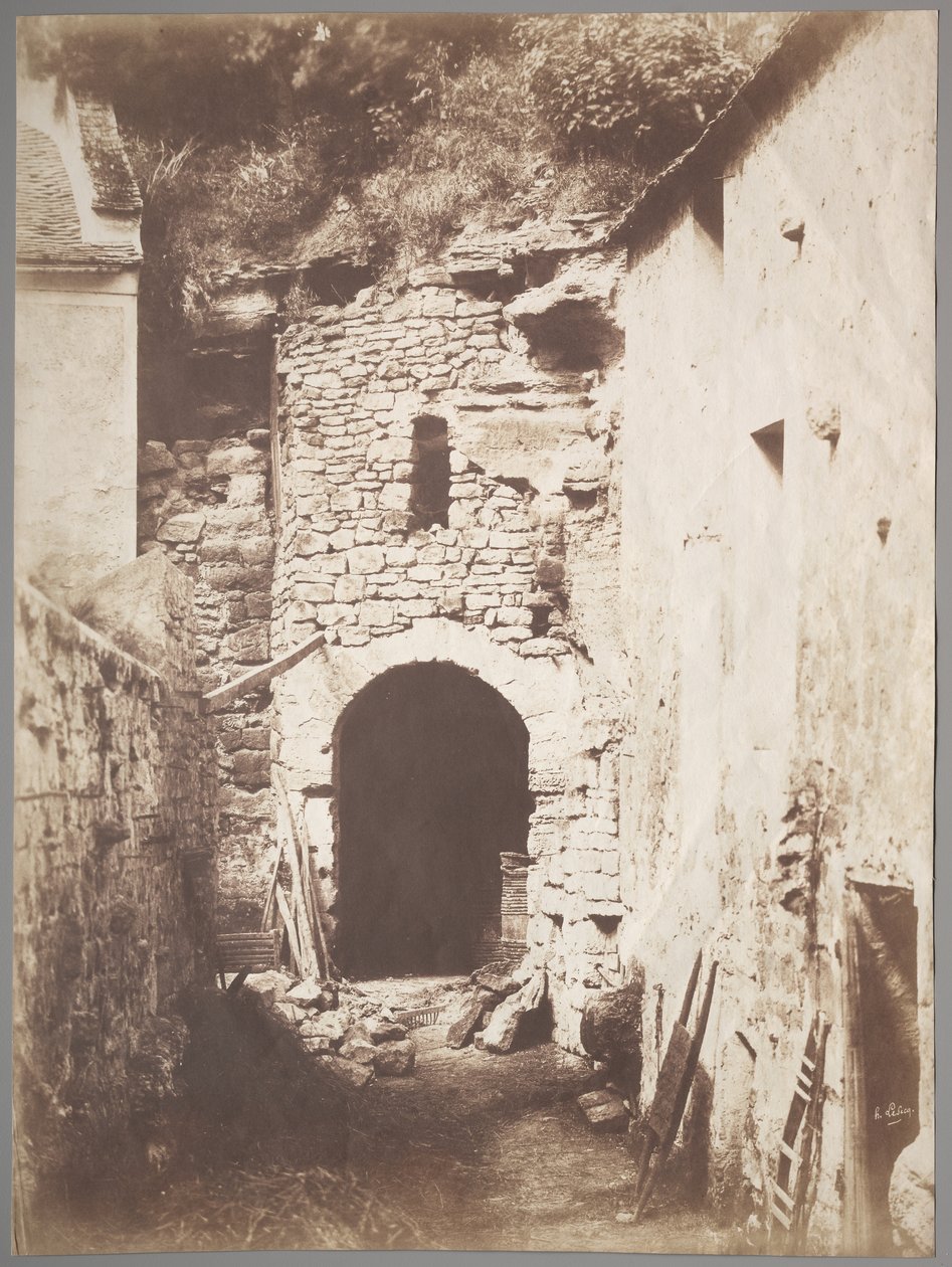 Bak Troglodyte-gården av Henri Le Secq