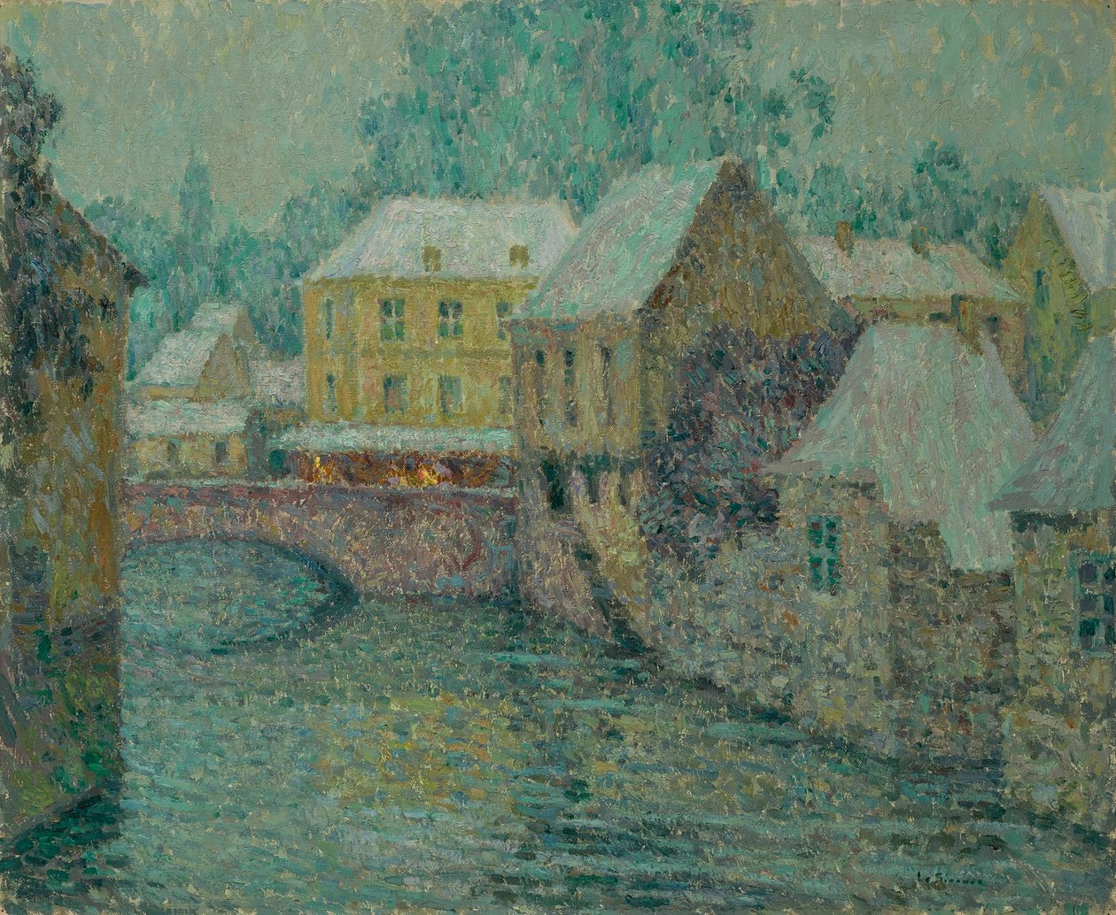 Neige Snow, 1917. av Henri Le Sidaner