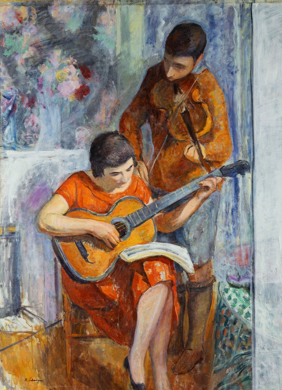Musikerne; Musikerne, ca. 1930 av Henri Lebasque