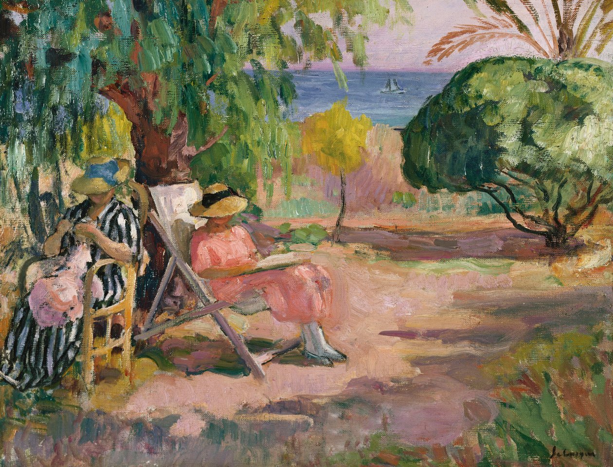 Kvinnersøm (olje på lerret) av Henri Lebasque