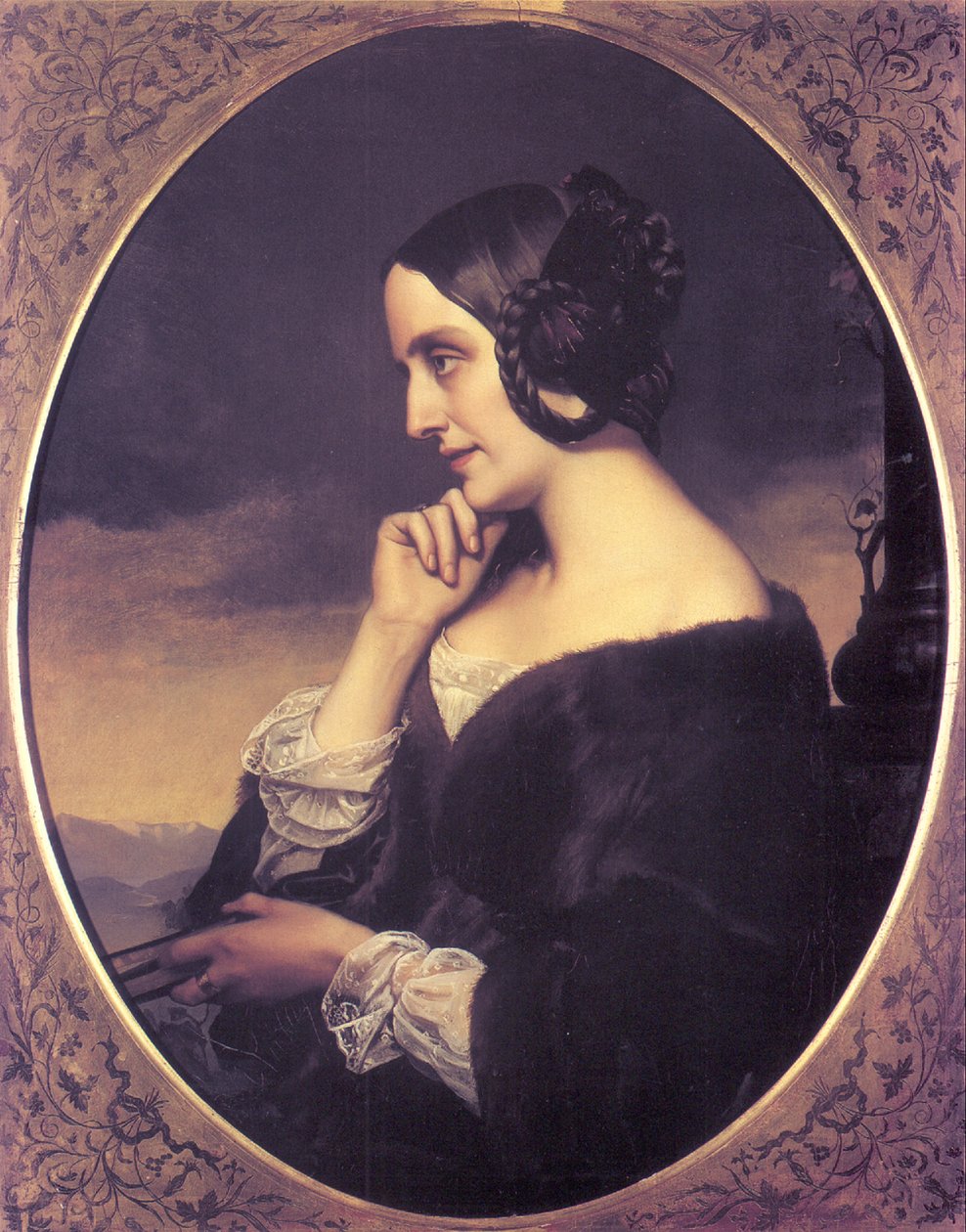 Portrett av Marie dAgoult 1805-1876, 1843 av Henri Lehmann