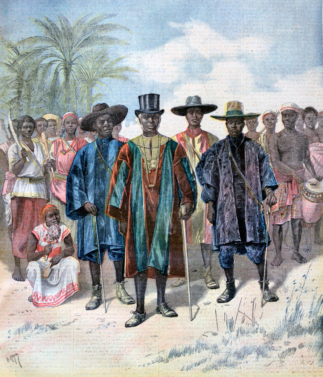 Dahomeans, 1893 av Henri Meyer