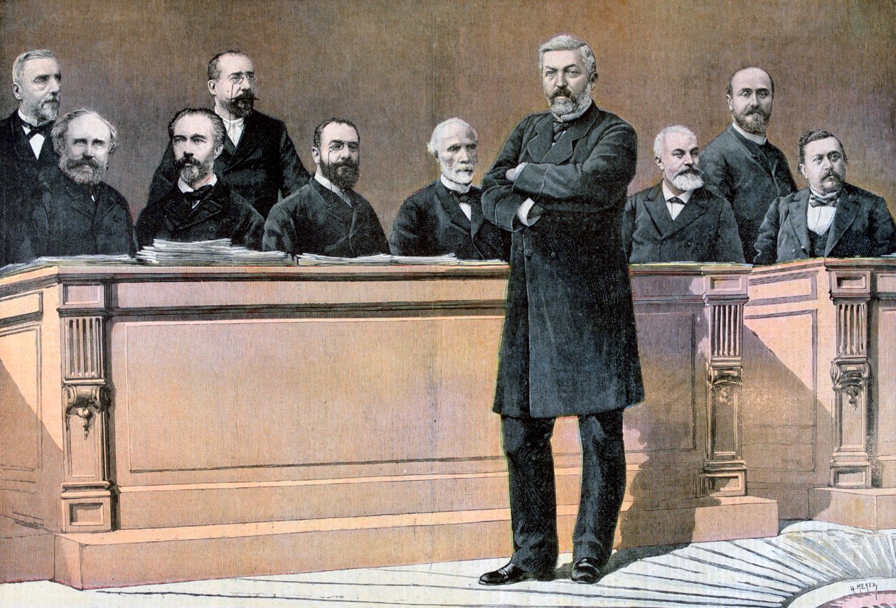 Den franske regjeringens frontbenk, 1891 av Henri Meyer