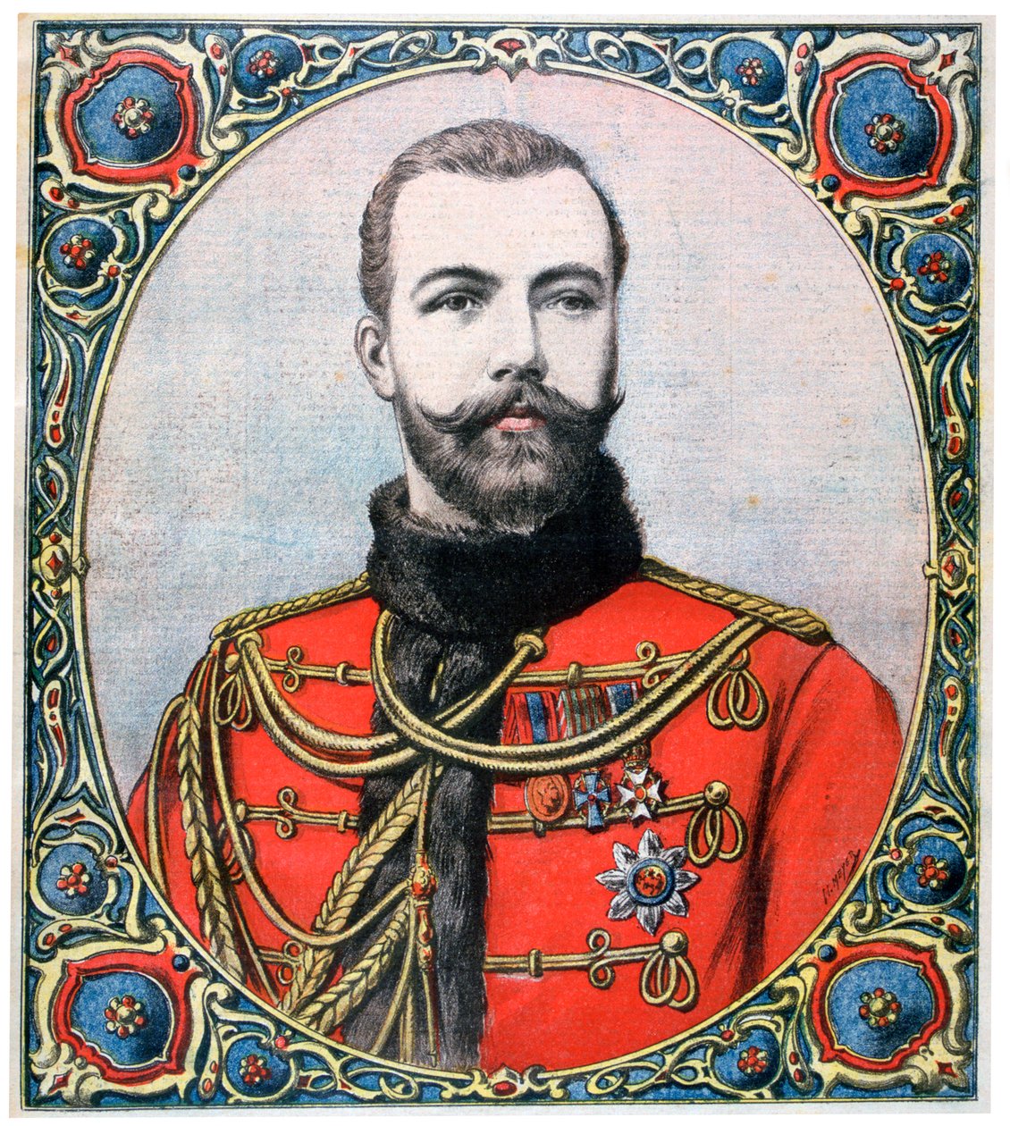 Tsar Nicholas II av Russland, 1894 av Henri Meyer