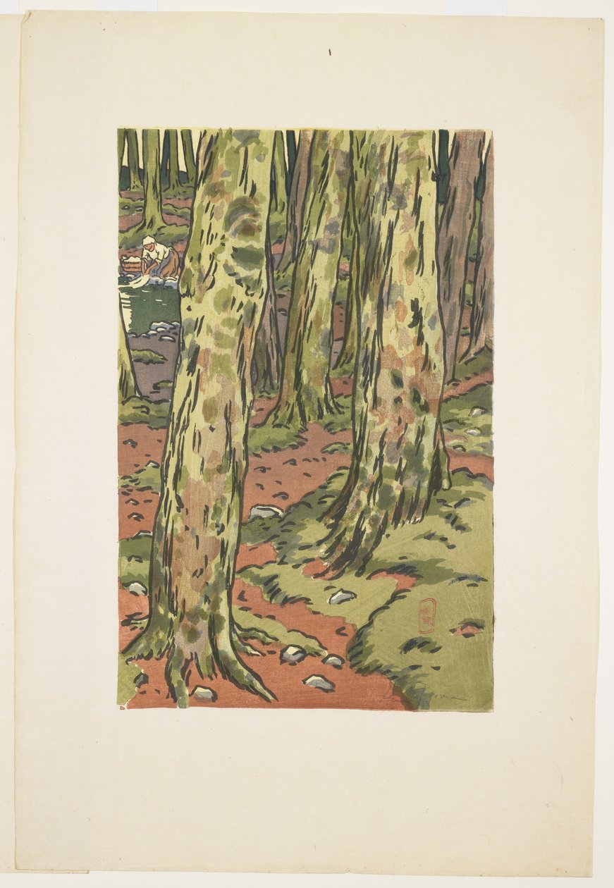 Vaskerom i skogen i Loguivy av Henri Rivière