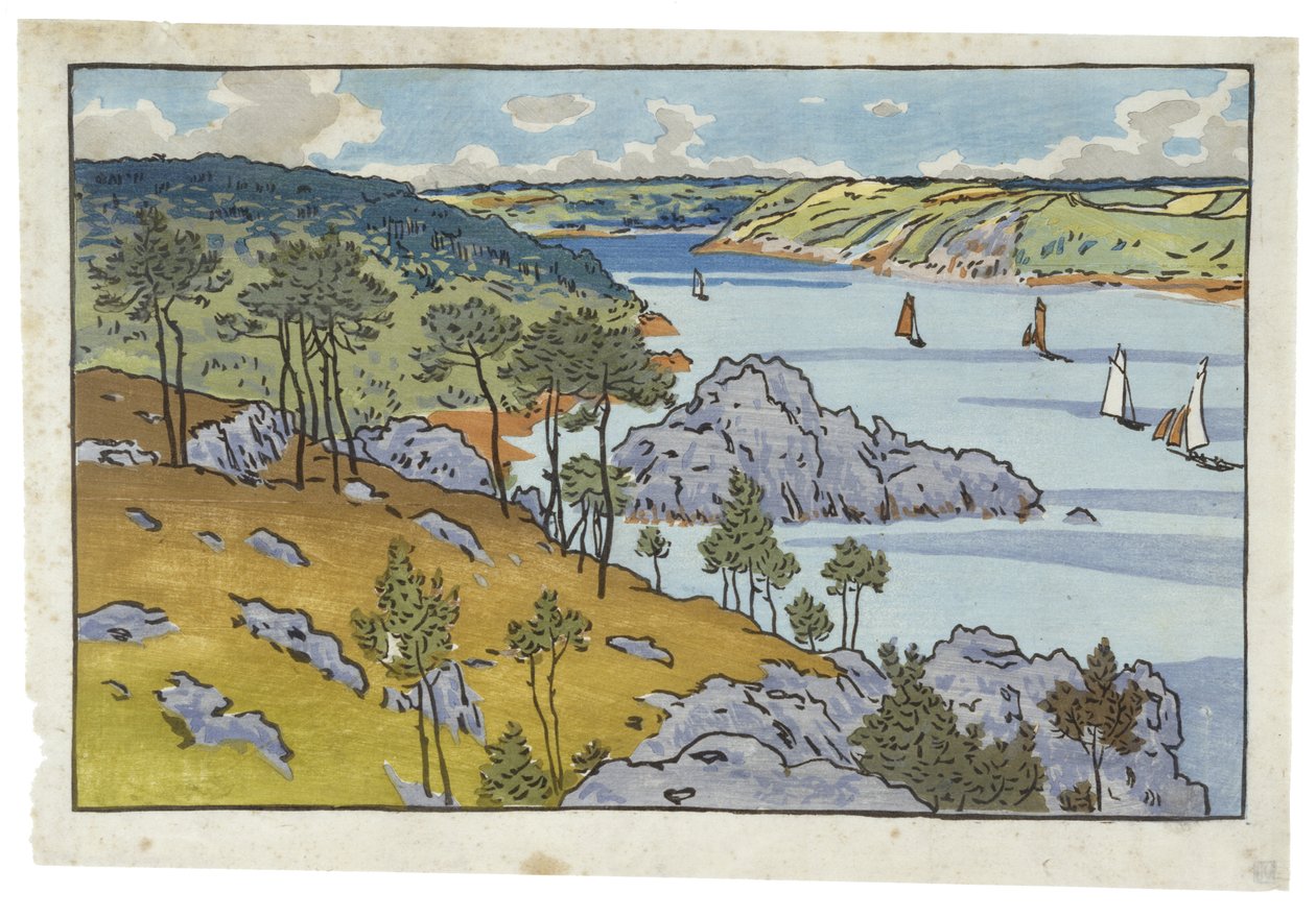 Munnen til Trieux ved Loguivy av Henri Rivière