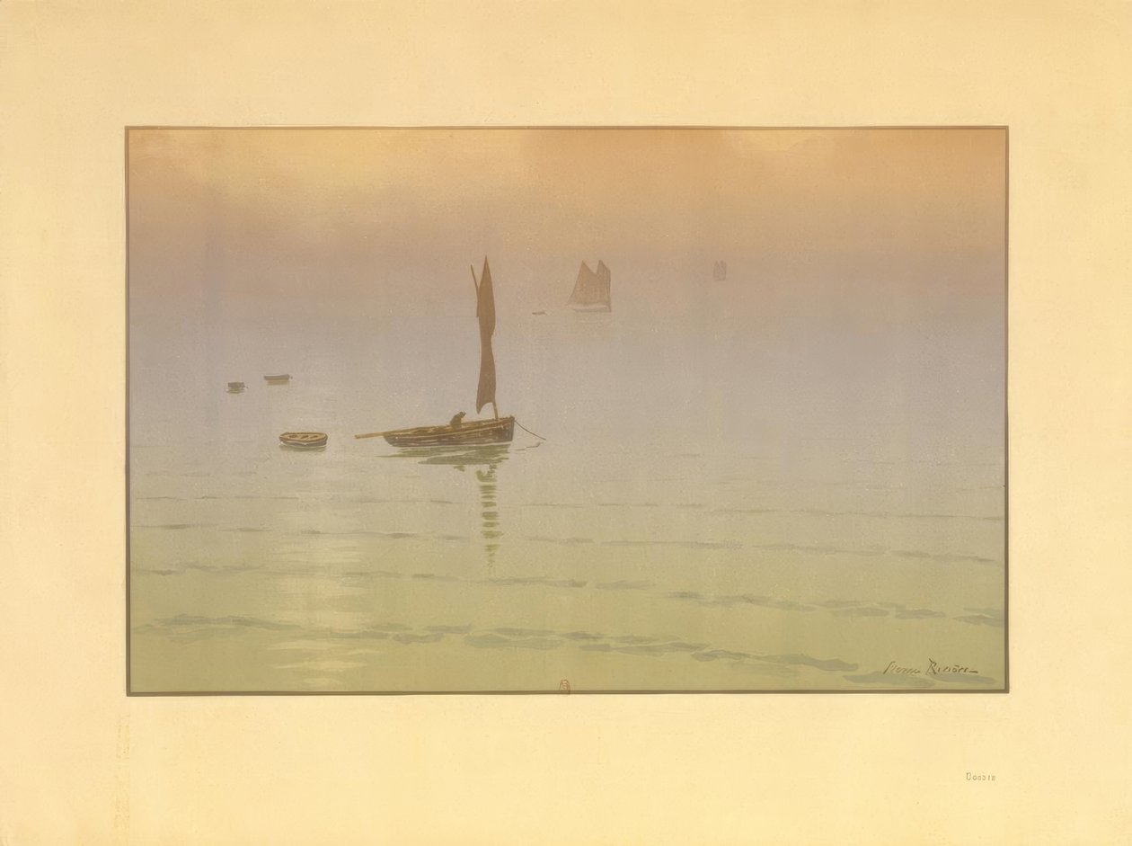 tåke på havet av Henri Rivière