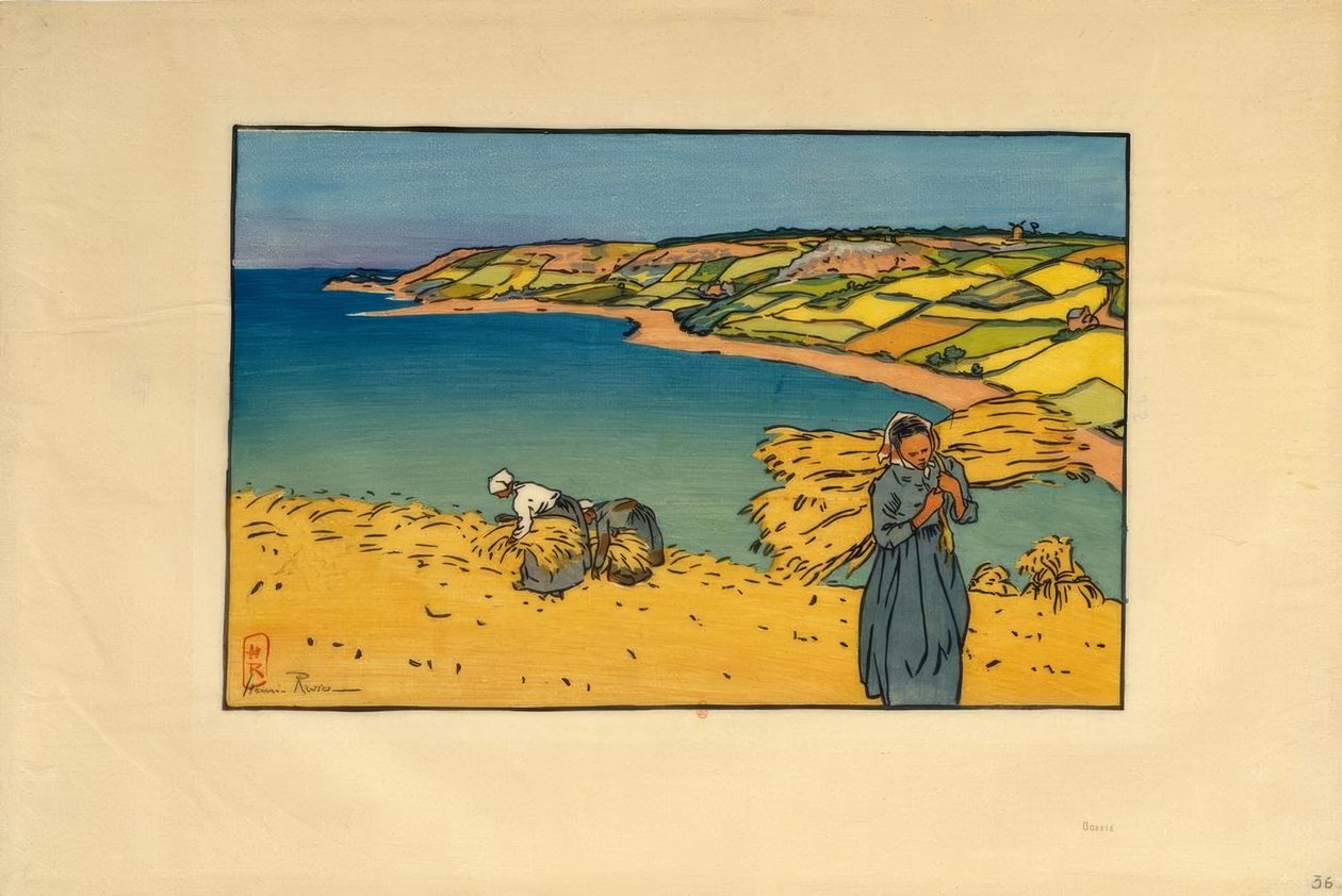 La Baie de Launay (Loguivy) av Henri Rivière