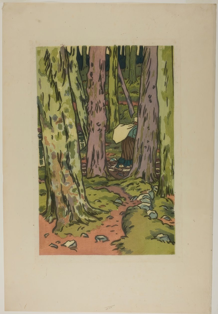 Vaskerom i skogen i Loguivy av Henri Rivière