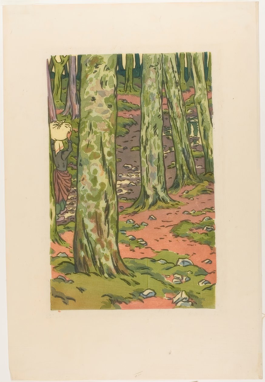 Vaskerom i skogen i Loguivy av Henri Rivière