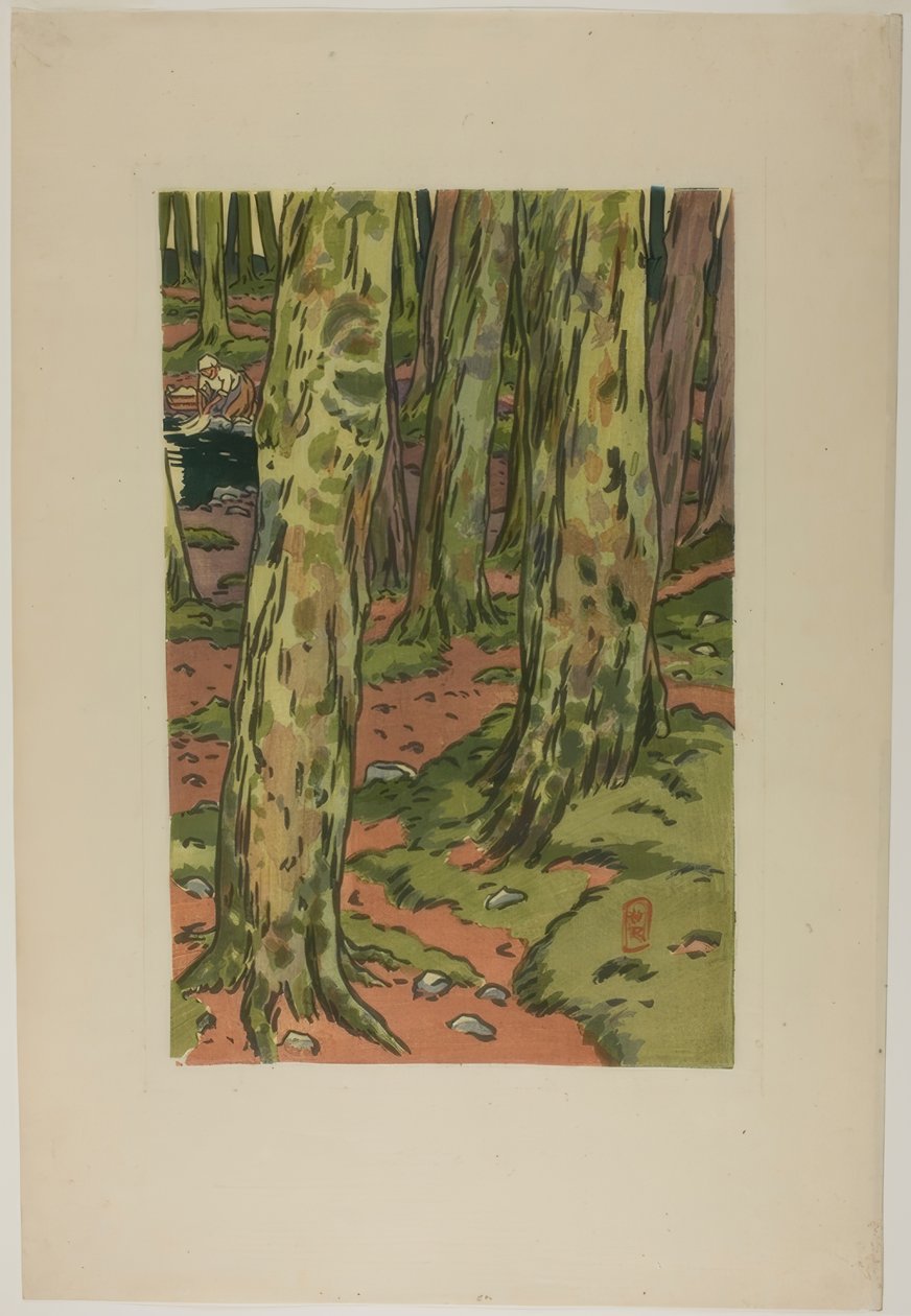 Vaskerom i skogen i Loguivy av Henri Rivière